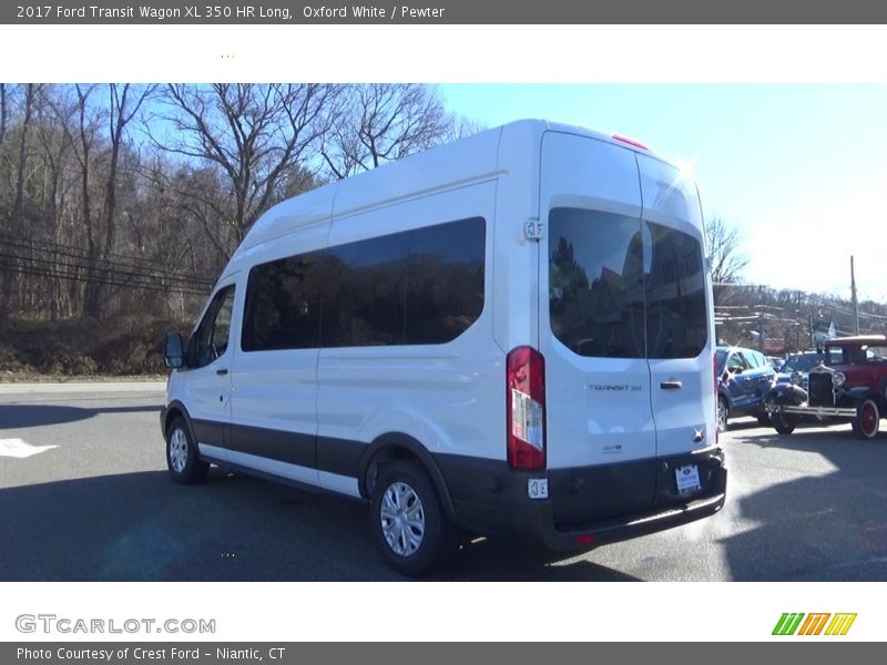 Oxford White / Pewter 2017 Ford Transit Wagon XL 350 HR Long