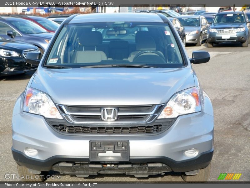 Alabaster Silver Metallic / Gray 2011 Honda CR-V LX 4WD