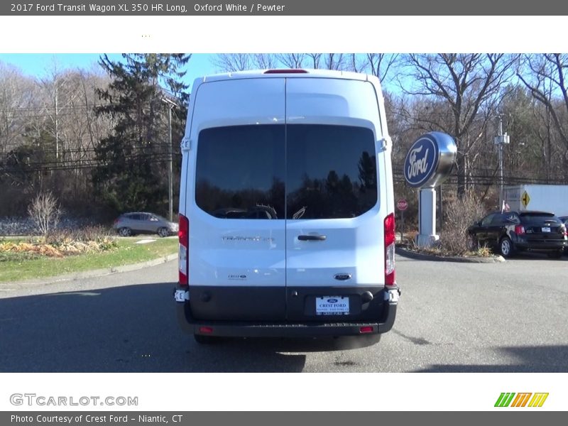 Oxford White / Pewter 2017 Ford Transit Wagon XL 350 HR Long
