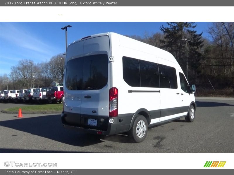 Oxford White / Pewter 2017 Ford Transit Wagon XL 350 HR Long