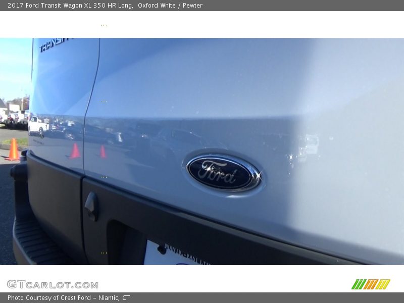 Oxford White / Pewter 2017 Ford Transit Wagon XL 350 HR Long
