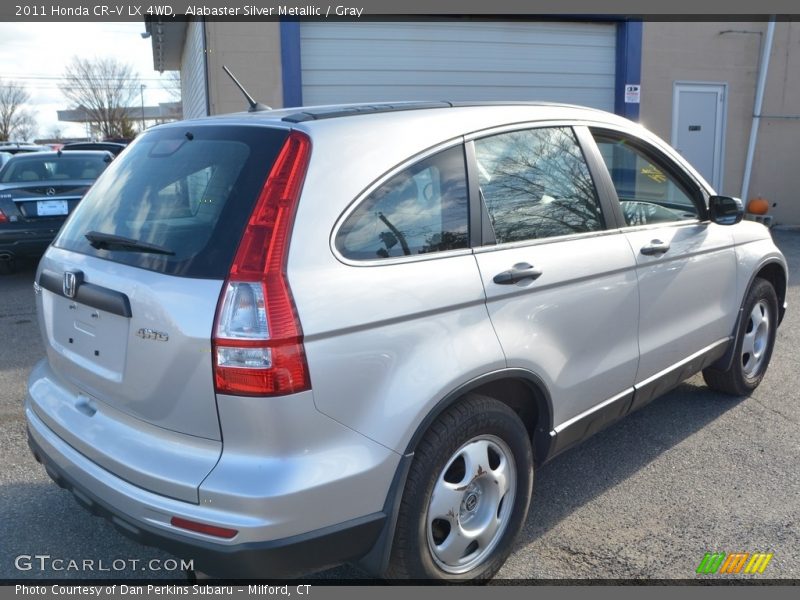 Alabaster Silver Metallic / Gray 2011 Honda CR-V LX 4WD