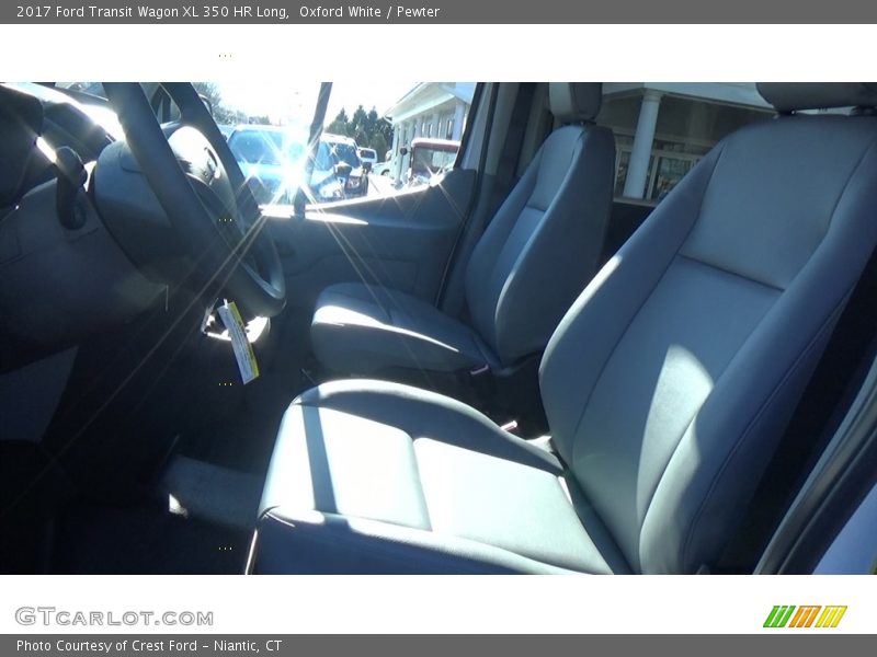 Oxford White / Pewter 2017 Ford Transit Wagon XL 350 HR Long