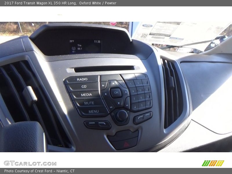 Oxford White / Pewter 2017 Ford Transit Wagon XL 350 HR Long