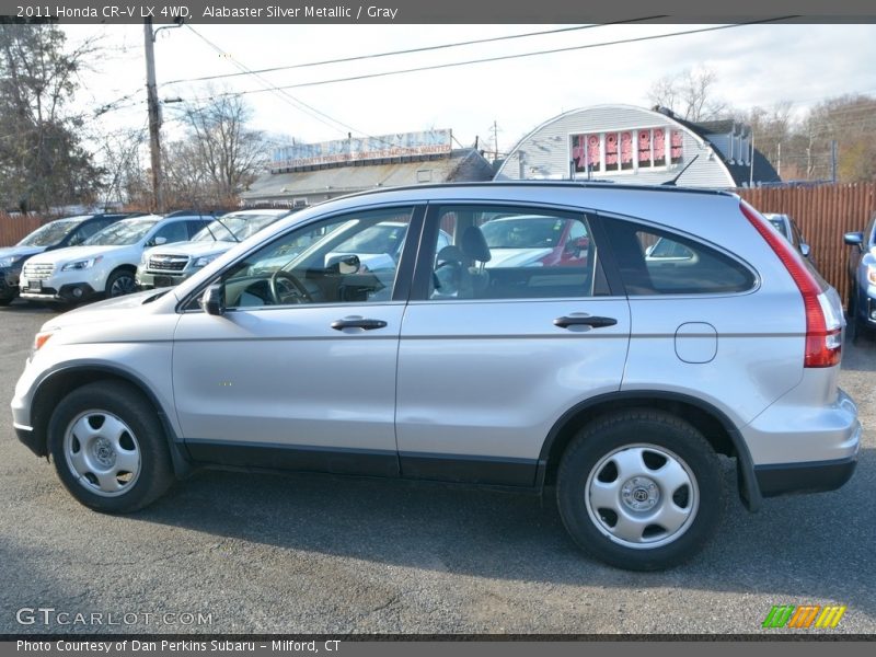 Alabaster Silver Metallic / Gray 2011 Honda CR-V LX 4WD