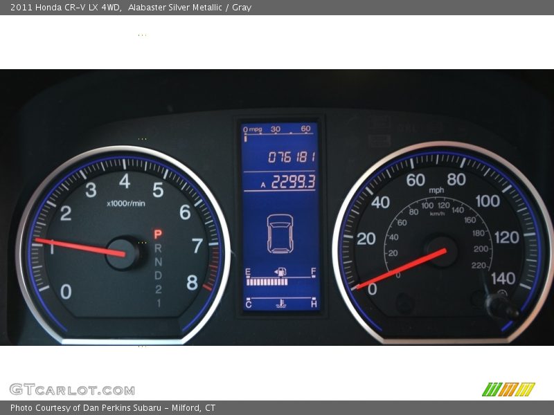 Alabaster Silver Metallic / Gray 2011 Honda CR-V LX 4WD