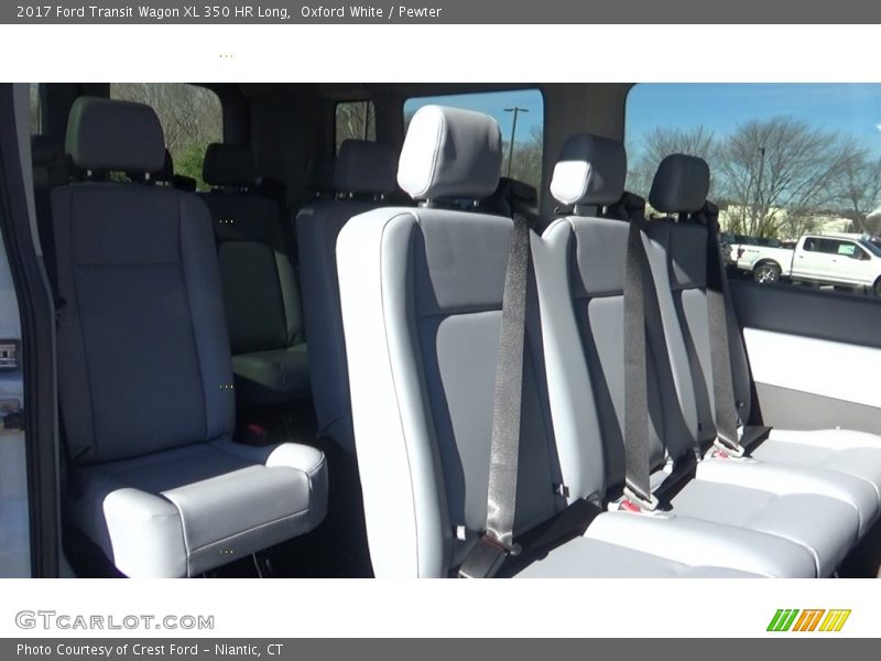 Oxford White / Pewter 2017 Ford Transit Wagon XL 350 HR Long