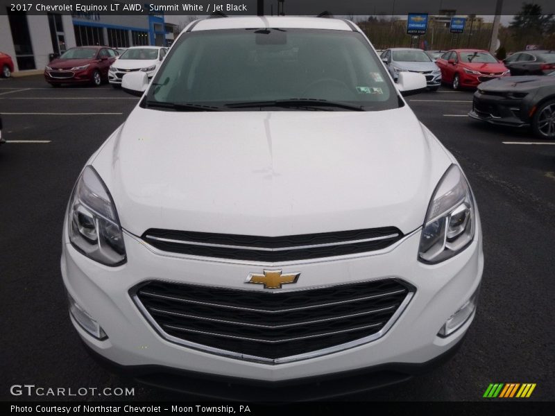 Summit White / Jet Black 2017 Chevrolet Equinox LT AWD