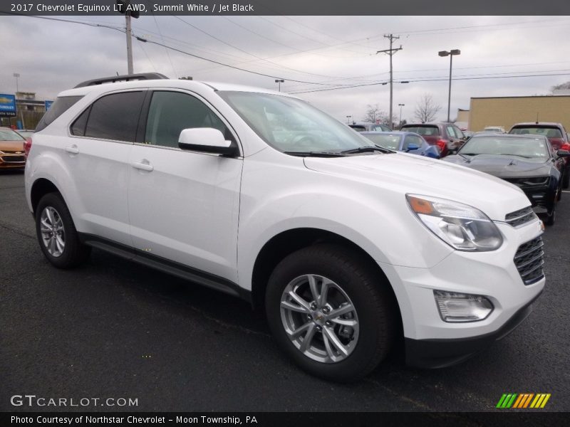 Summit White / Jet Black 2017 Chevrolet Equinox LT AWD