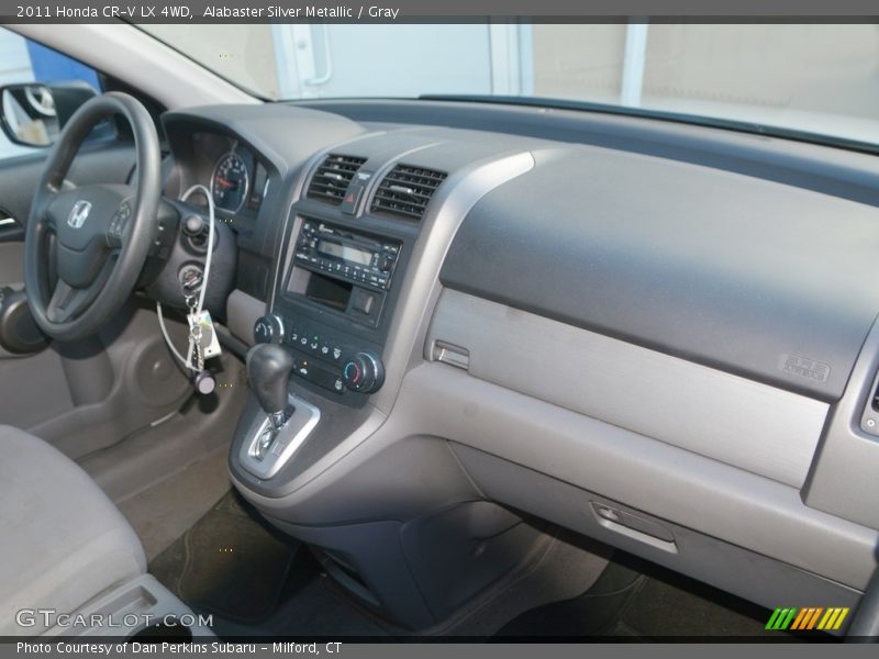 Alabaster Silver Metallic / Gray 2011 Honda CR-V LX 4WD