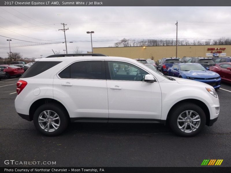 Summit White / Jet Black 2017 Chevrolet Equinox LT AWD