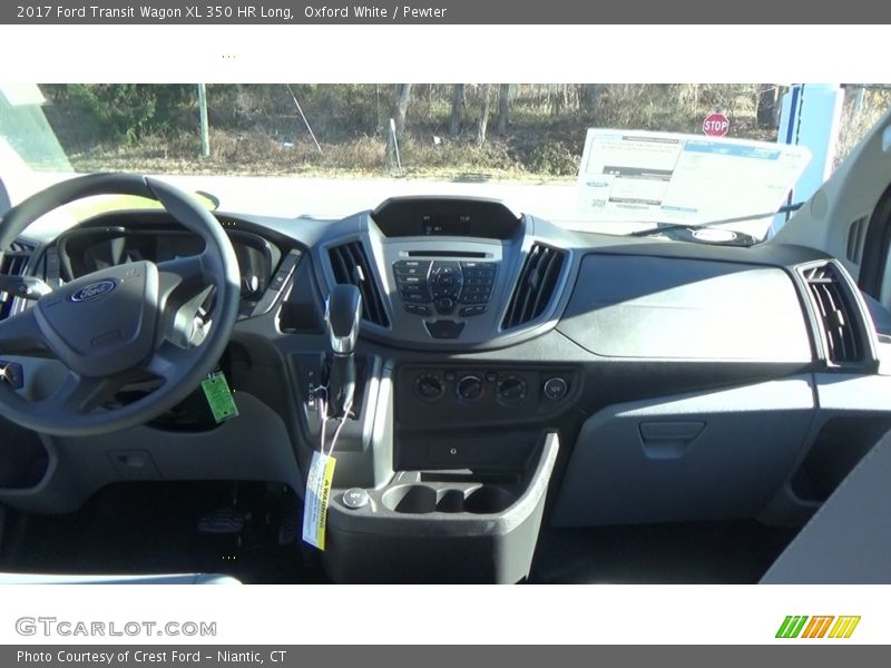 Oxford White / Pewter 2017 Ford Transit Wagon XL 350 HR Long