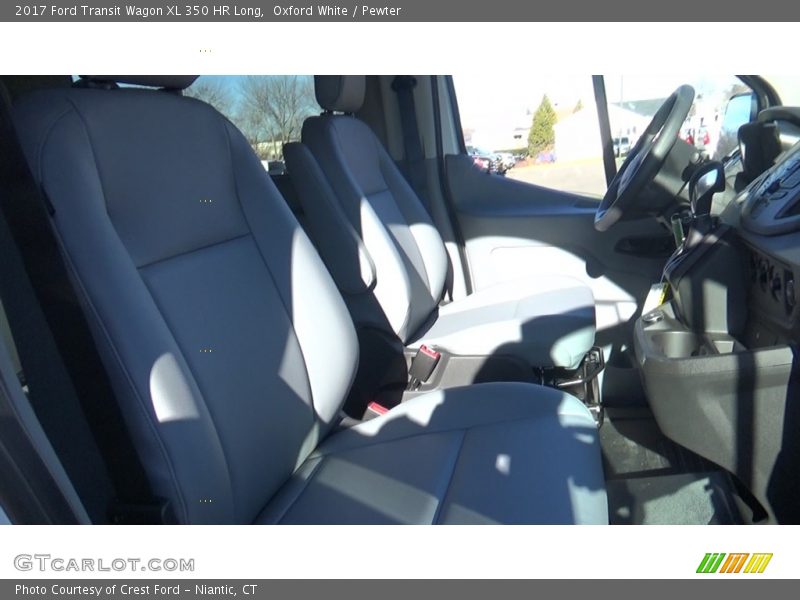 Oxford White / Pewter 2017 Ford Transit Wagon XL 350 HR Long