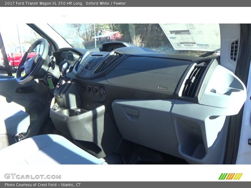 Oxford White / Pewter 2017 Ford Transit Wagon XL 350 HR Long