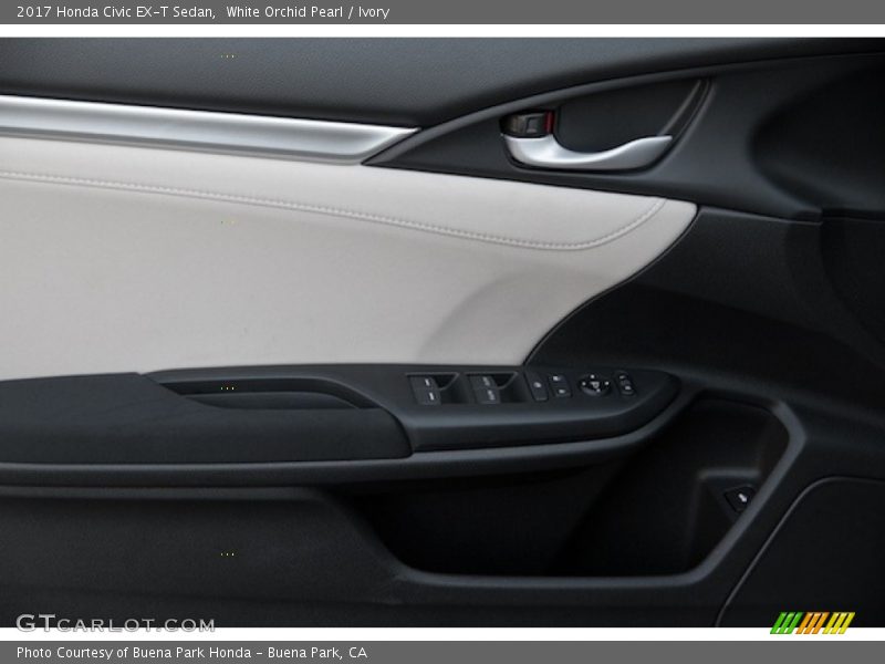 White Orchid Pearl / Ivory 2017 Honda Civic EX-T Sedan