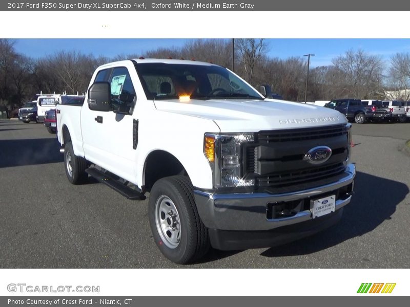 Oxford White / Medium Earth Gray 2017 Ford F350 Super Duty XL SuperCab 4x4