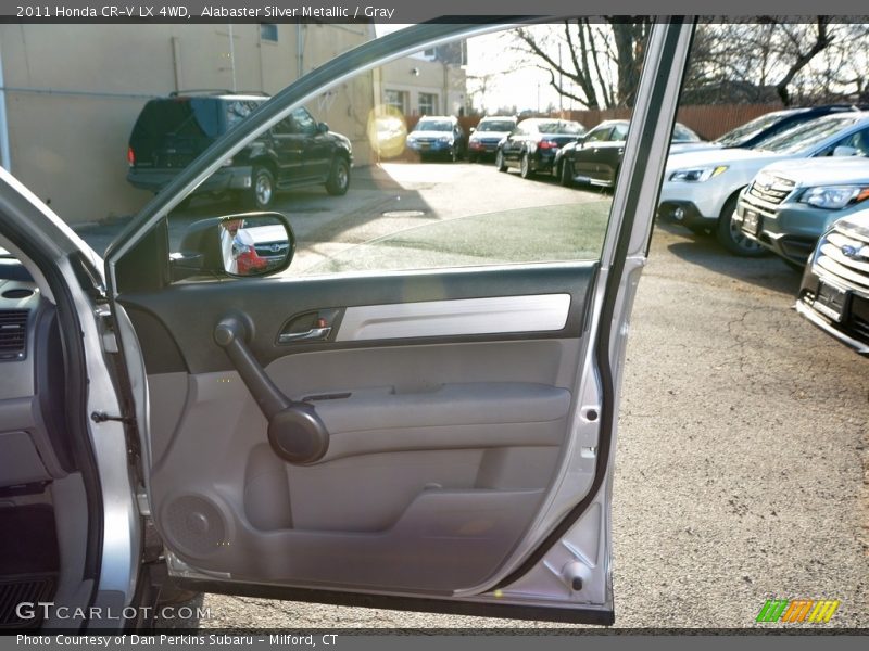 Alabaster Silver Metallic / Gray 2011 Honda CR-V LX 4WD