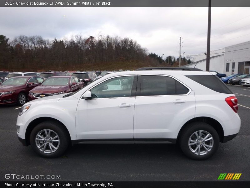 Summit White / Jet Black 2017 Chevrolet Equinox LT AWD