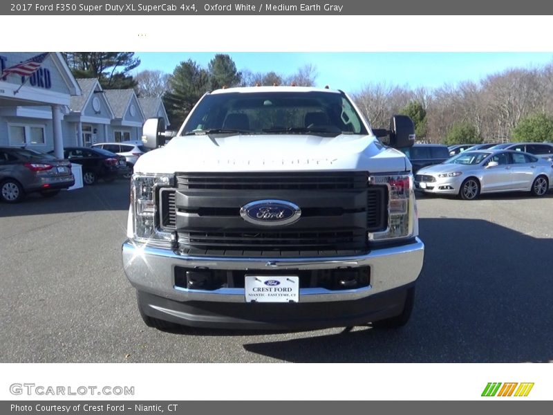 Oxford White / Medium Earth Gray 2017 Ford F350 Super Duty XL SuperCab 4x4