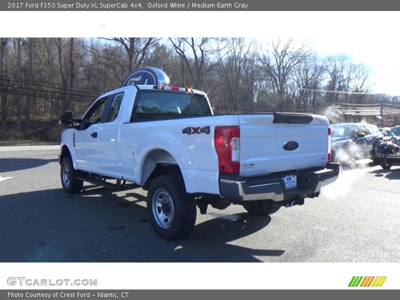 Oxford White / Medium Earth Gray 2017 Ford F350 Super Duty XL SuperCab 4x4