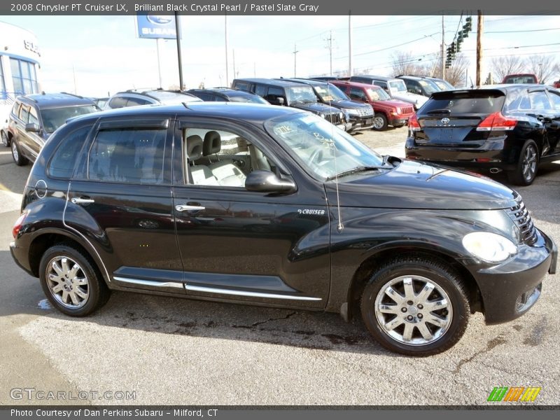 Brilliant Black Crystal Pearl / Pastel Slate Gray 2008 Chrysler PT Cruiser LX