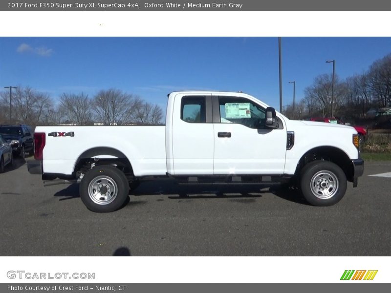 Oxford White / Medium Earth Gray 2017 Ford F350 Super Duty XL SuperCab 4x4