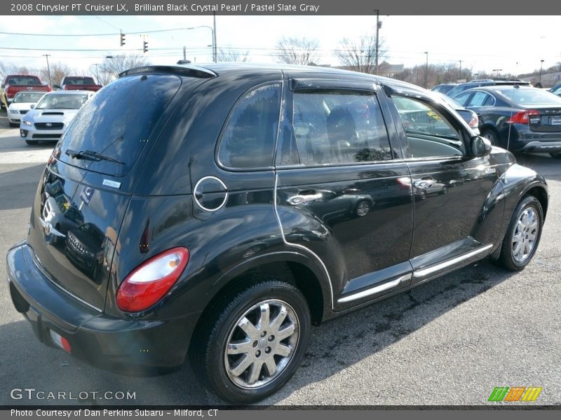 Brilliant Black Crystal Pearl / Pastel Slate Gray 2008 Chrysler PT Cruiser LX