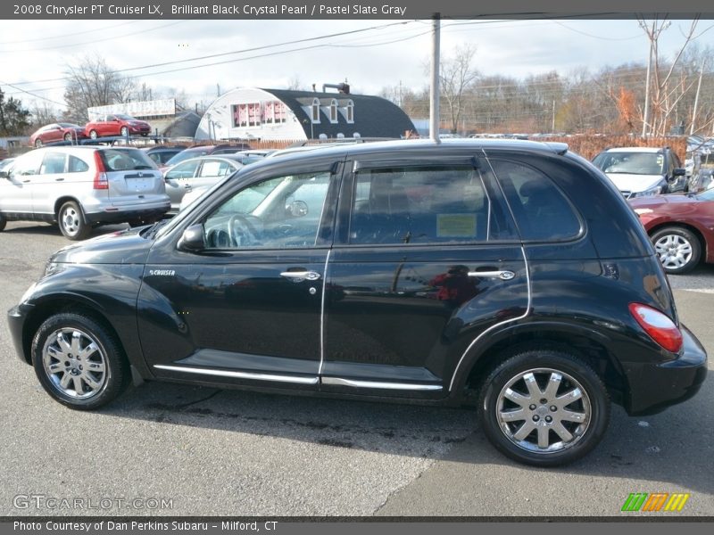 Brilliant Black Crystal Pearl / Pastel Slate Gray 2008 Chrysler PT Cruiser LX