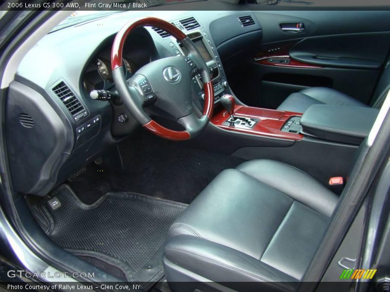 Flint Gray Mica / Black 2006 Lexus GS 300 AWD