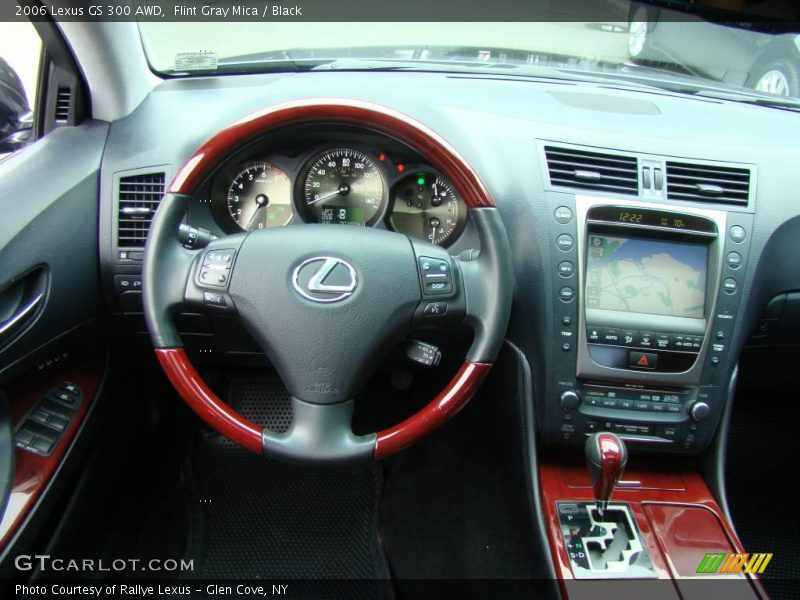 Flint Gray Mica / Black 2006 Lexus GS 300 AWD