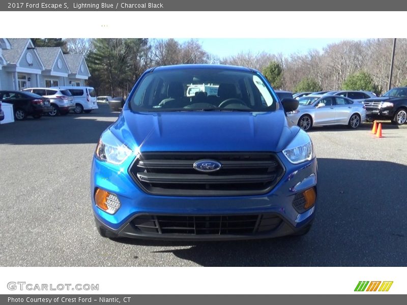 Lightning Blue / Charcoal Black 2017 Ford Escape S
