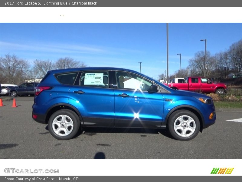 Lightning Blue / Charcoal Black 2017 Ford Escape S