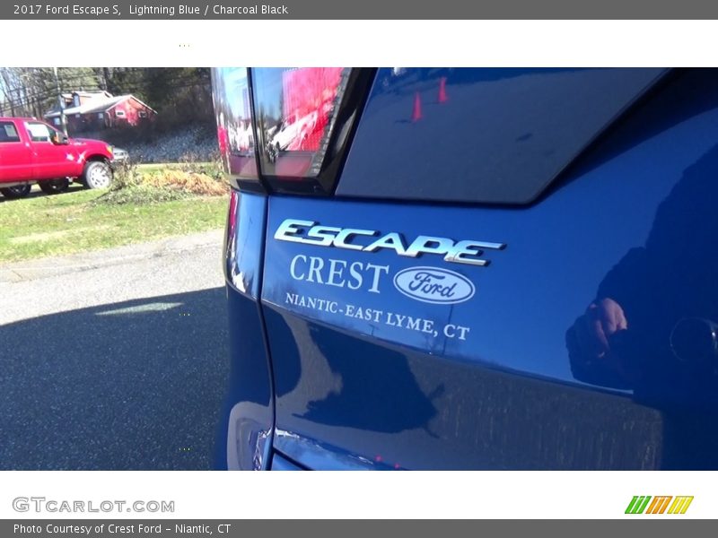 Lightning Blue / Charcoal Black 2017 Ford Escape S