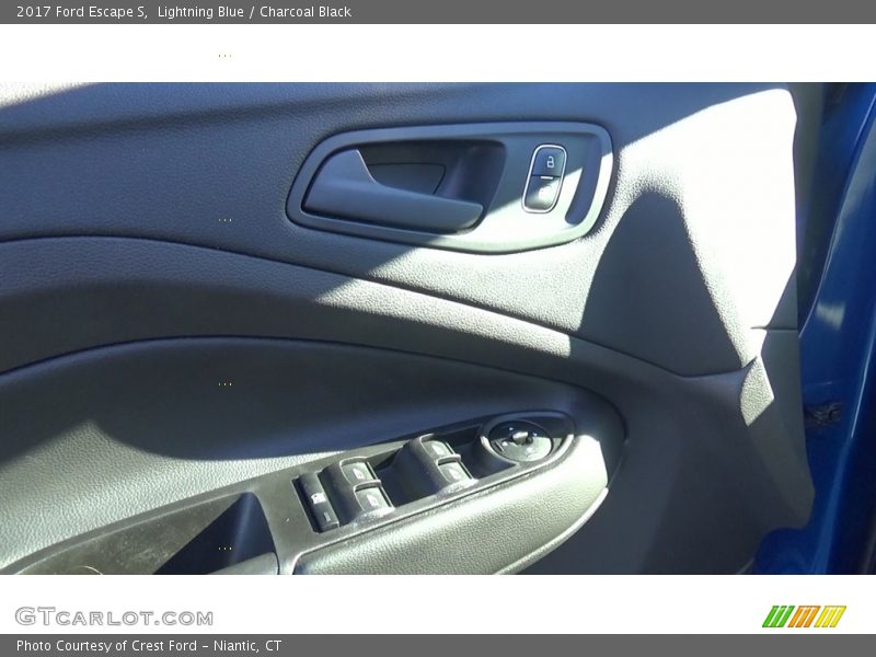 Lightning Blue / Charcoal Black 2017 Ford Escape S