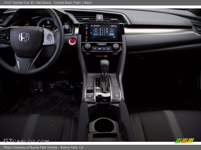 Crystal Black Pearl / Black 2017 Honda Civic EX Hatchback