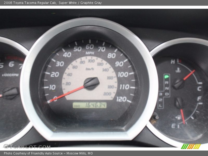 Super White / Graphite Gray 2008 Toyota Tacoma Regular Cab