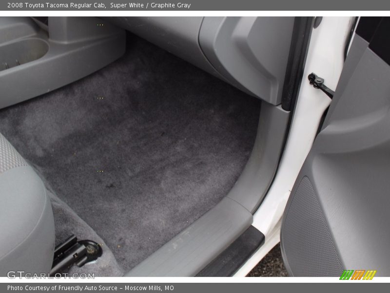 Super White / Graphite Gray 2008 Toyota Tacoma Regular Cab