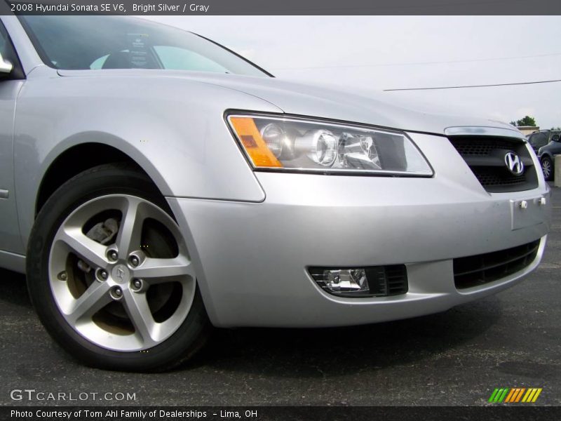 Bright Silver / Gray 2008 Hyundai Sonata SE V6