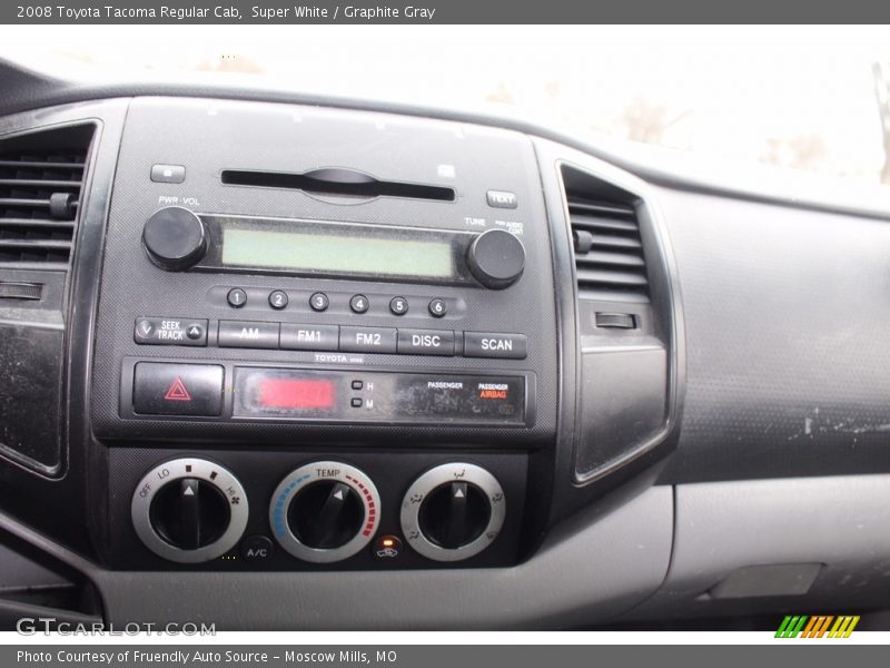 Super White / Graphite Gray 2008 Toyota Tacoma Regular Cab