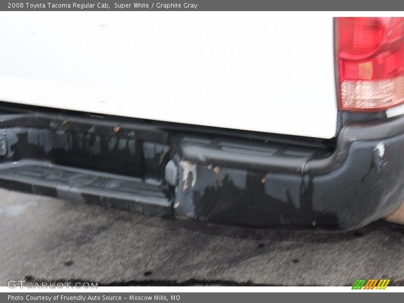 Super White / Graphite Gray 2008 Toyota Tacoma Regular Cab