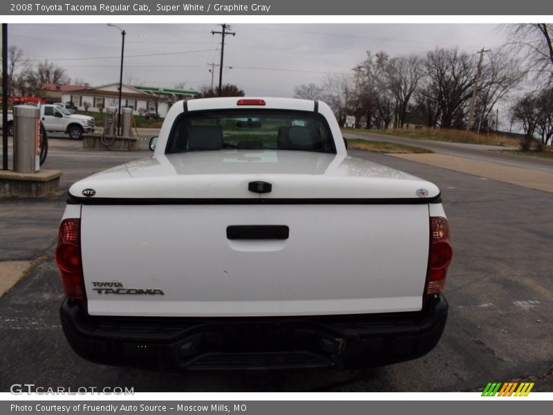 Super White / Graphite Gray 2008 Toyota Tacoma Regular Cab