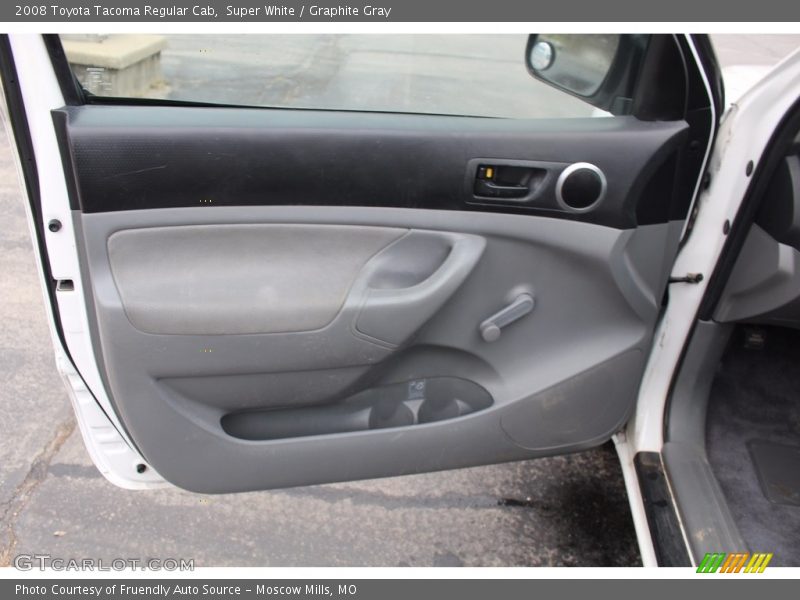 Super White / Graphite Gray 2008 Toyota Tacoma Regular Cab