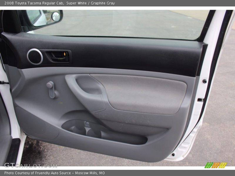 Super White / Graphite Gray 2008 Toyota Tacoma Regular Cab