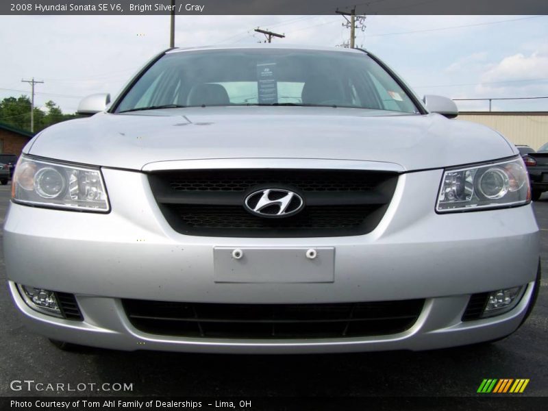 Bright Silver / Gray 2008 Hyundai Sonata SE V6