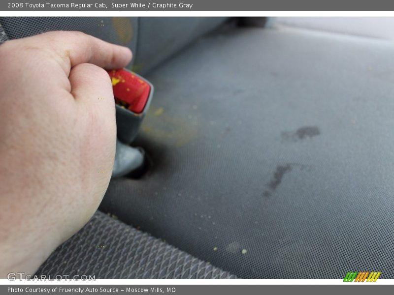 Super White / Graphite Gray 2008 Toyota Tacoma Regular Cab