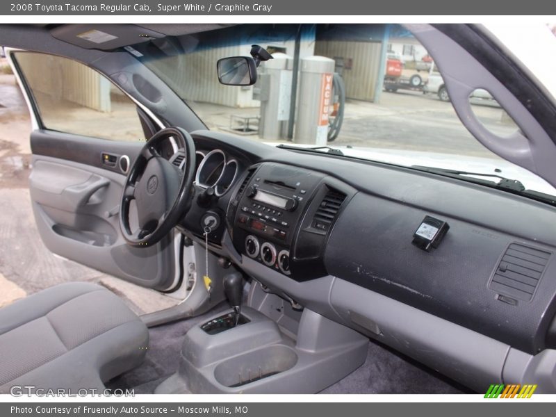 Super White / Graphite Gray 2008 Toyota Tacoma Regular Cab