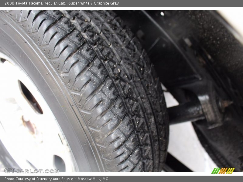 Super White / Graphite Gray 2008 Toyota Tacoma Regular Cab