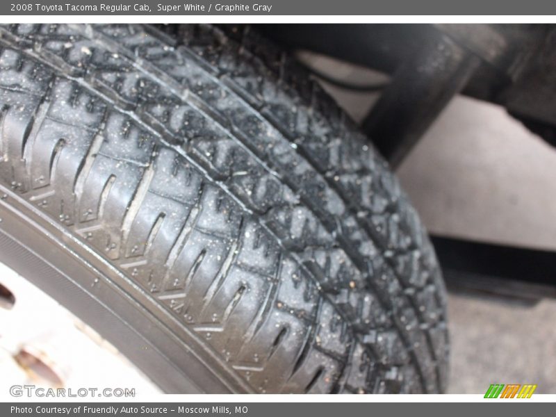 Super White / Graphite Gray 2008 Toyota Tacoma Regular Cab