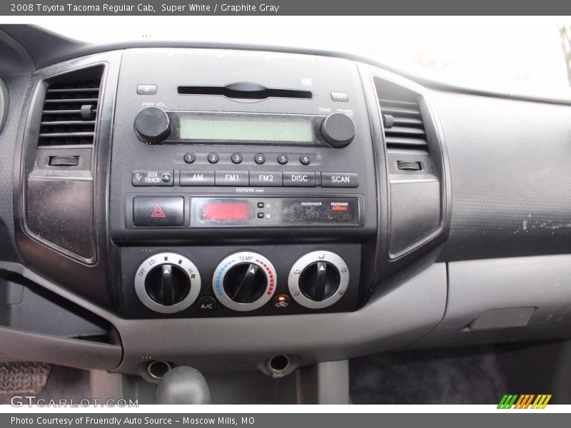 Super White / Graphite Gray 2008 Toyota Tacoma Regular Cab