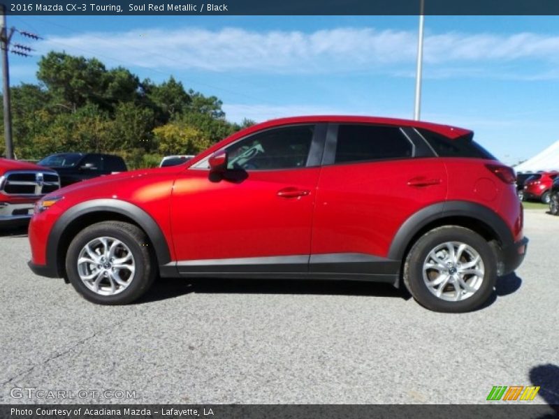 Soul Red Metallic / Black 2016 Mazda CX-3 Touring